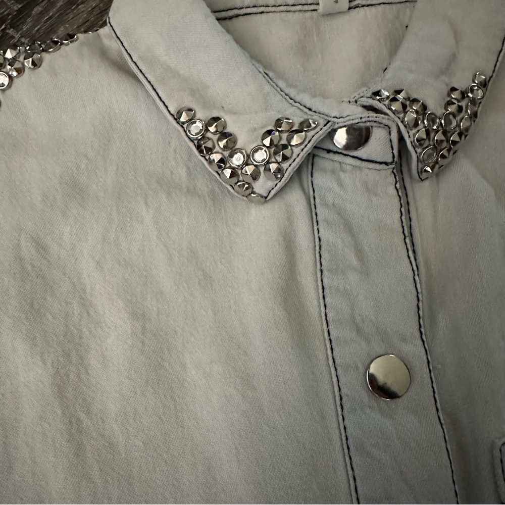 SPELL Lost in Vegas chambray denim button down - Picture 7 of 7